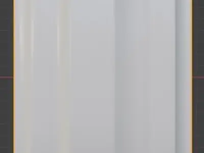 Stamped steel rim 3D model