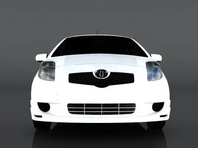 Toyota Yaris S Low-poly 3D model