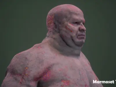 Mutant 01F   Low-poly 3D model