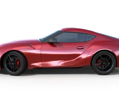 2019 Toyota Supra JA90  Low-poly 3D model