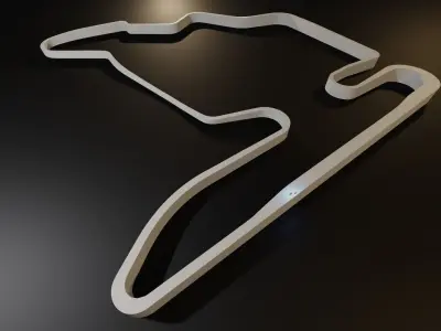 Hungaroring Racing Circuit Conceptual 3D model