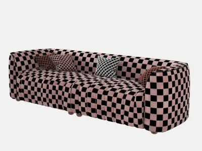 Leathaire Luxury Designer Sofa 3D model