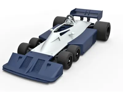 Tyrrell P34B Formula 1 Scale 1 to 24 3D print model