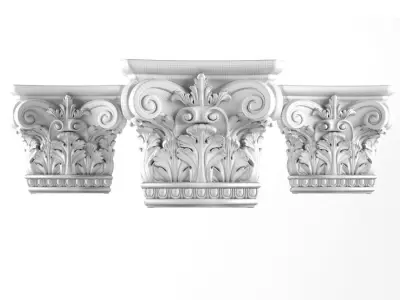  Column capital 3D model