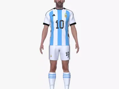 Argentina Messi New Jersey Design 2022 3D model