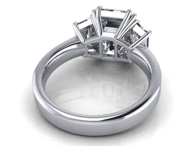 Solid Love Woman Wedding Ring  3D print model