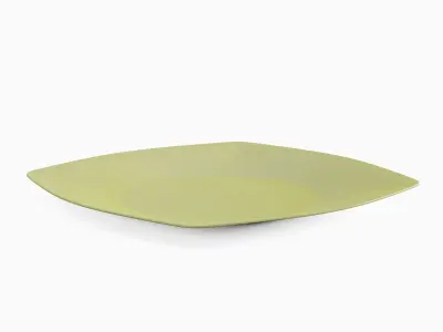 Disposable Plastic Plate A 04 Low-poly 3D model