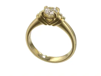 Women Ring Luxury 3D print model