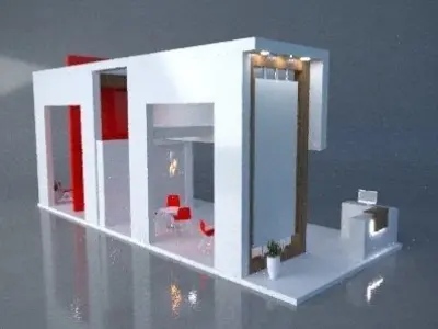 High Quality Exhibition Stand  3D model