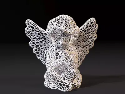 Angel statue 3D print model