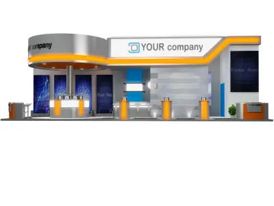 Booth Exhibition Stand a598a 3D model