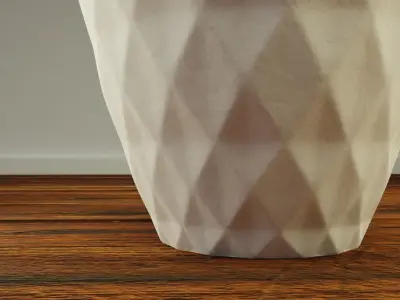 Decorative Diamond Vase Low-poly 3D model