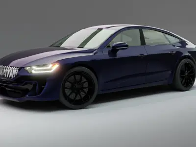 generic car Low-poly 3D model