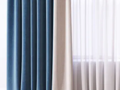 Set 42 Curtains 3D model
