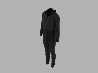 Sport Suit Low-poly 3D model 34