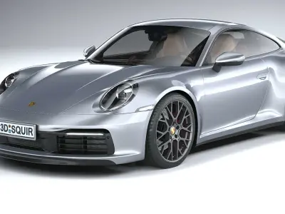 Porsche 911 Carrera 4S 2019 CoronaRender 3D model