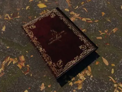 Old book Free low-poly 3D model