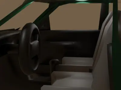 VOLKSWAGEN GOLF MK2 LOWPOLY BY DON LOGOSS 3D model