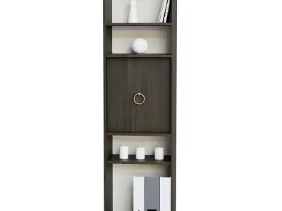 Black Shelve Decor 3D model