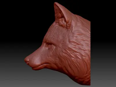 Fox Head 3D print model purchase