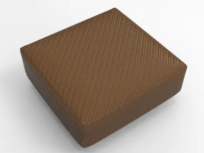 Glad Pouf Low-poly 3D model