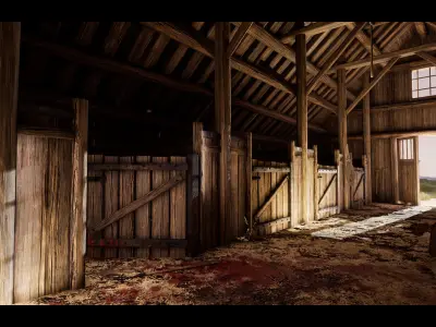 Stable Environment Game Ready Low-poly 3D model