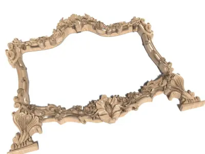 Frame-017 ornate frame 3D model