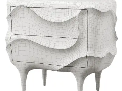 calebwoodardfurniture Maelstrom nightstand 3D model