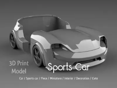 sports car 3D print model purchase