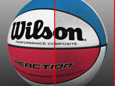 basketball ball set Low-poly 3D model