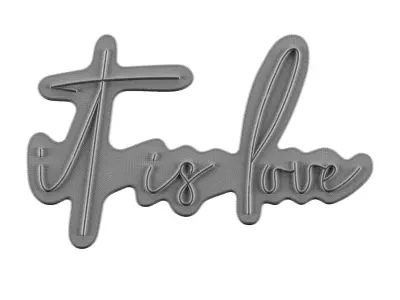 It Is Love Neon Sign 3D model