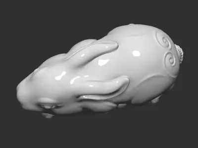 little rabbit 3D print model