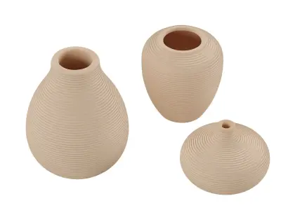 Artisanal Rustic Ceramics Vase 3D model