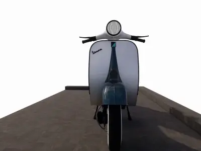 Vespa VNB 125 3D model Low-poly 3D model