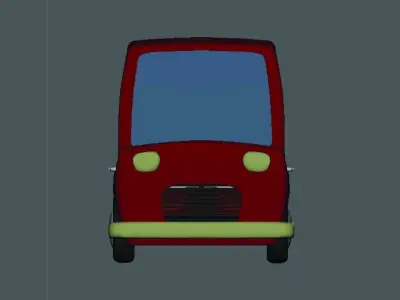 Cartoon Toy Car 3D model