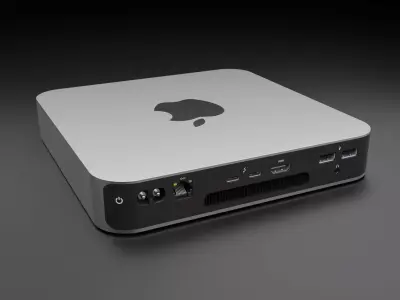 Mac Mini Pc 3D download Mini Pc with All Parts mac-mini 3D model