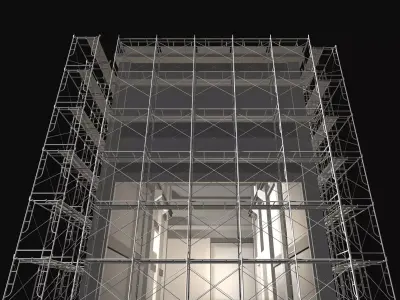 Industrial construction scene 25i13 3D model