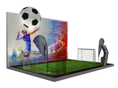 Booth Exhibition Stand a400a 3D model