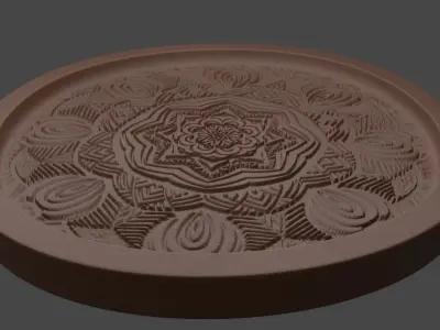 Mandala Medallion Free 3D print model