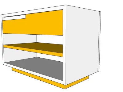 Nightstands bookcase Free 3D model