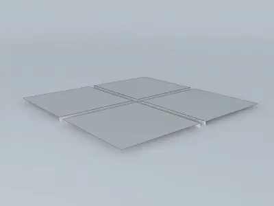 TILES floor with four squares Free 3D model