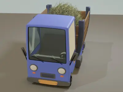 Cartoon truck 3D model