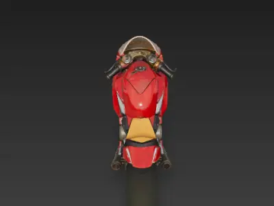 Ducati Panigale - Renaissance Fury at Mugello 3D model