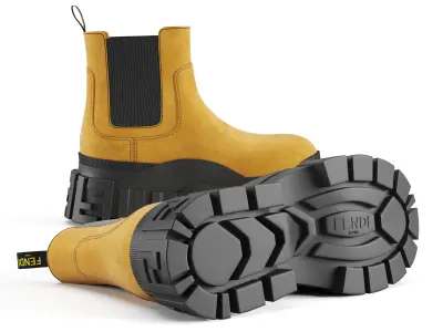 Made in Italy Luxury Boots PRADA Fendi BOTTEGA VENETA 3D Model Pack