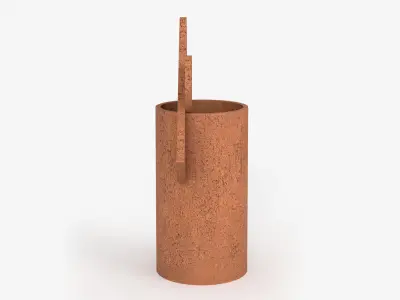 Austale Al Terracotta Vase 3D model