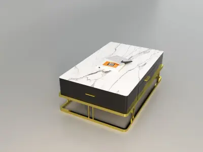 Central luxury table for living room  Free 3D model