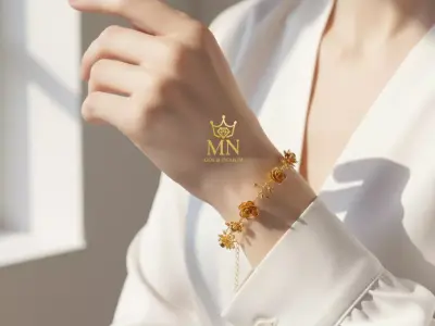 Golden Blossom Bracel 3D print model