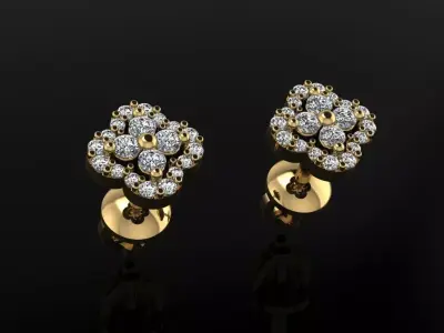 Earrings 22 3D print model