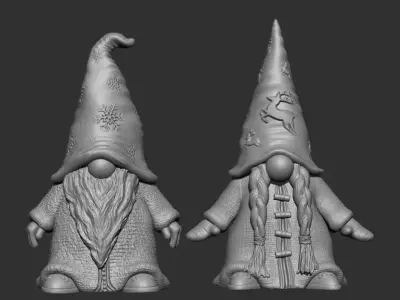 Erik and Frida Gonk 3D print model