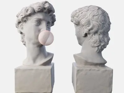 David Sculpture Decoration 3D model